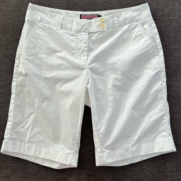 Vineyard Vines Pants - Vineyard Vines Dayboat Bermuda Shorts White Sz 8